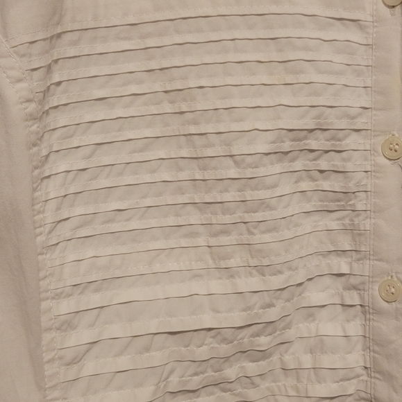 Harve Benard White Textured Button Down- Size 2x- fits 18W-20W - Picture 6 of 8